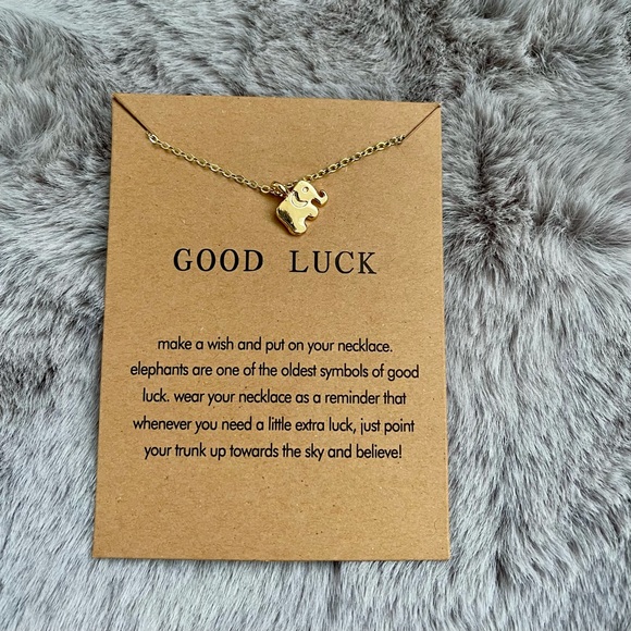 Elephant Good Luck Necklace - Picture 1 of 2